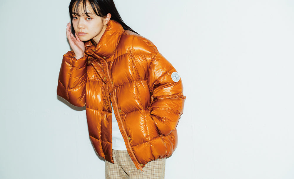 SHORT PUFF JACKET 生産真っ最中の NANGA 工場訪問　Rust Earth 篇