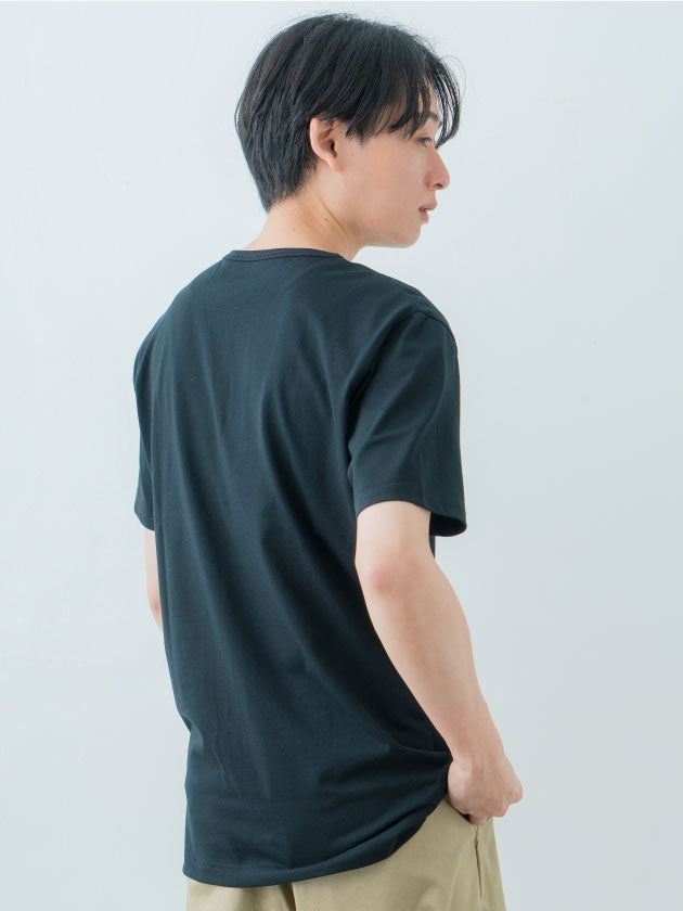 Short Sleeve Henley Neck Tee