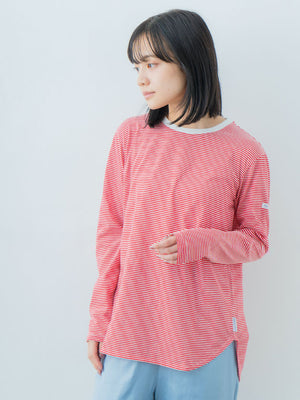 Women's Striped Slim Fit Long Sleeve Tee