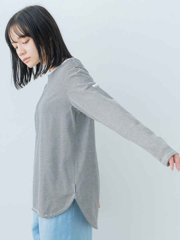 Women's Striped Slim Fit Long Sleeve Tee