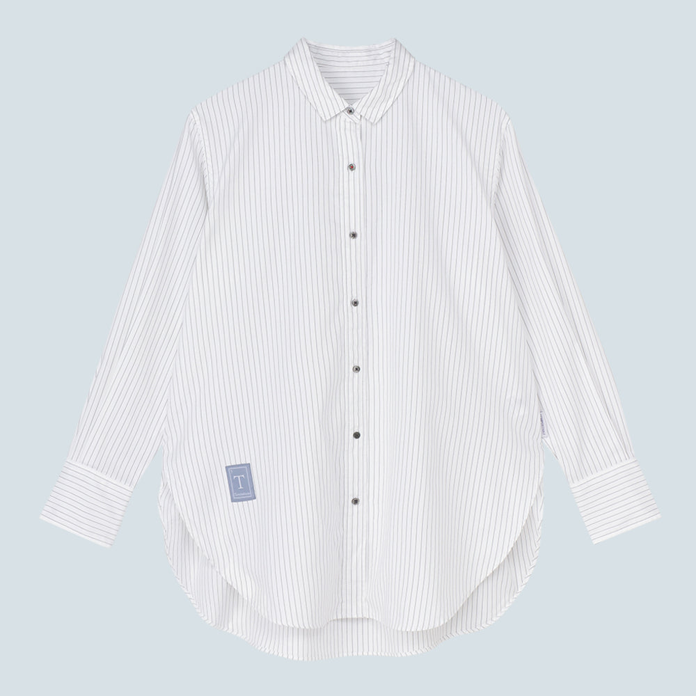 Oversize Stripe Shirt | 播州織® x CRAFTEVO ReTE®