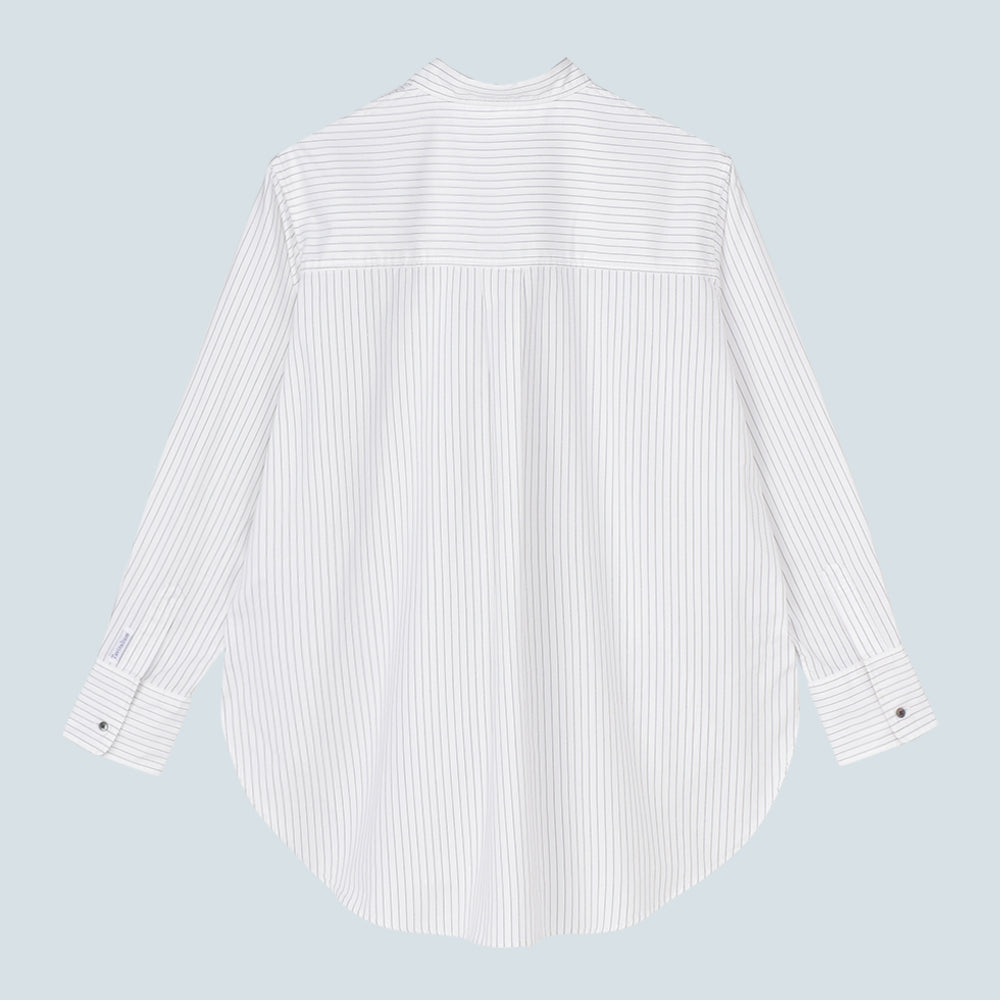 Oversize Stripe Shirt | 播州織® x CRAFTEVO ReTE®