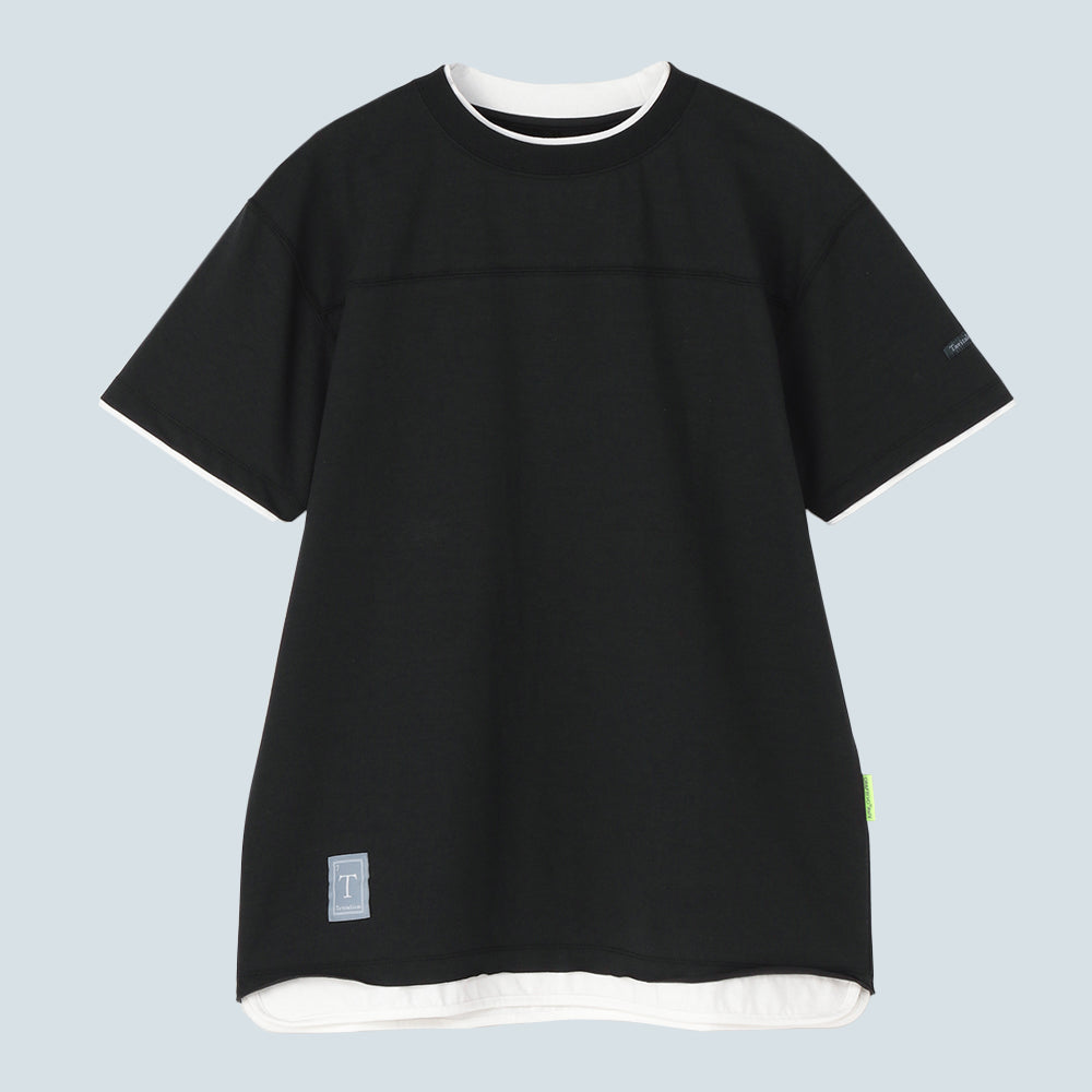 Double Collar Half Sleeve Tee