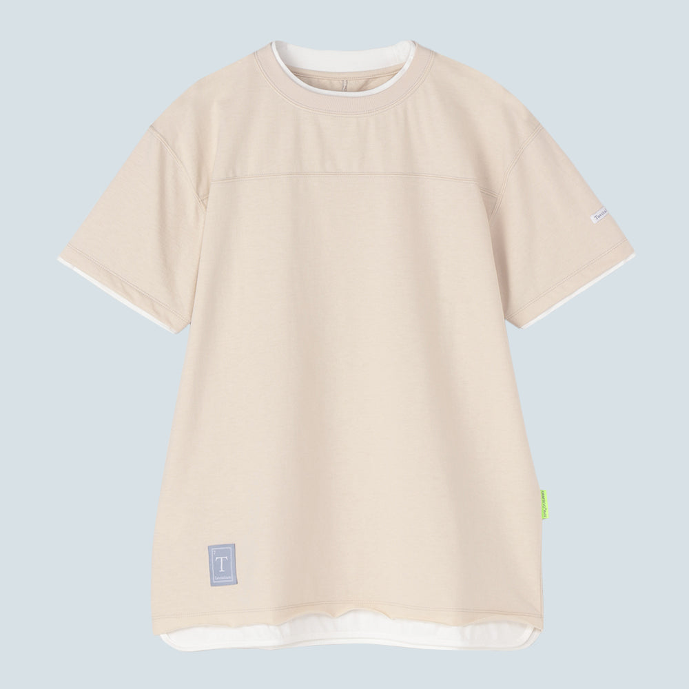 Double Collar Half Sleeve Tee