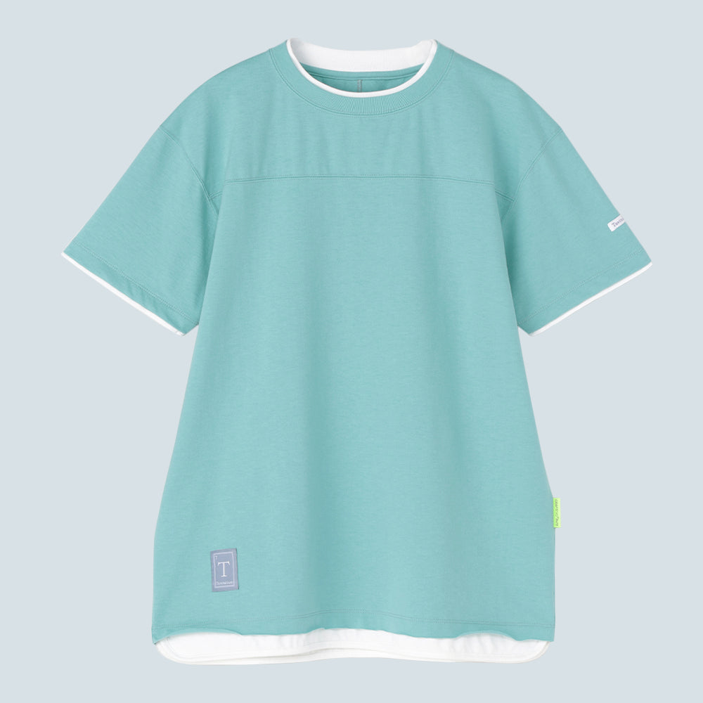 Double Collar Half Sleeve Tee