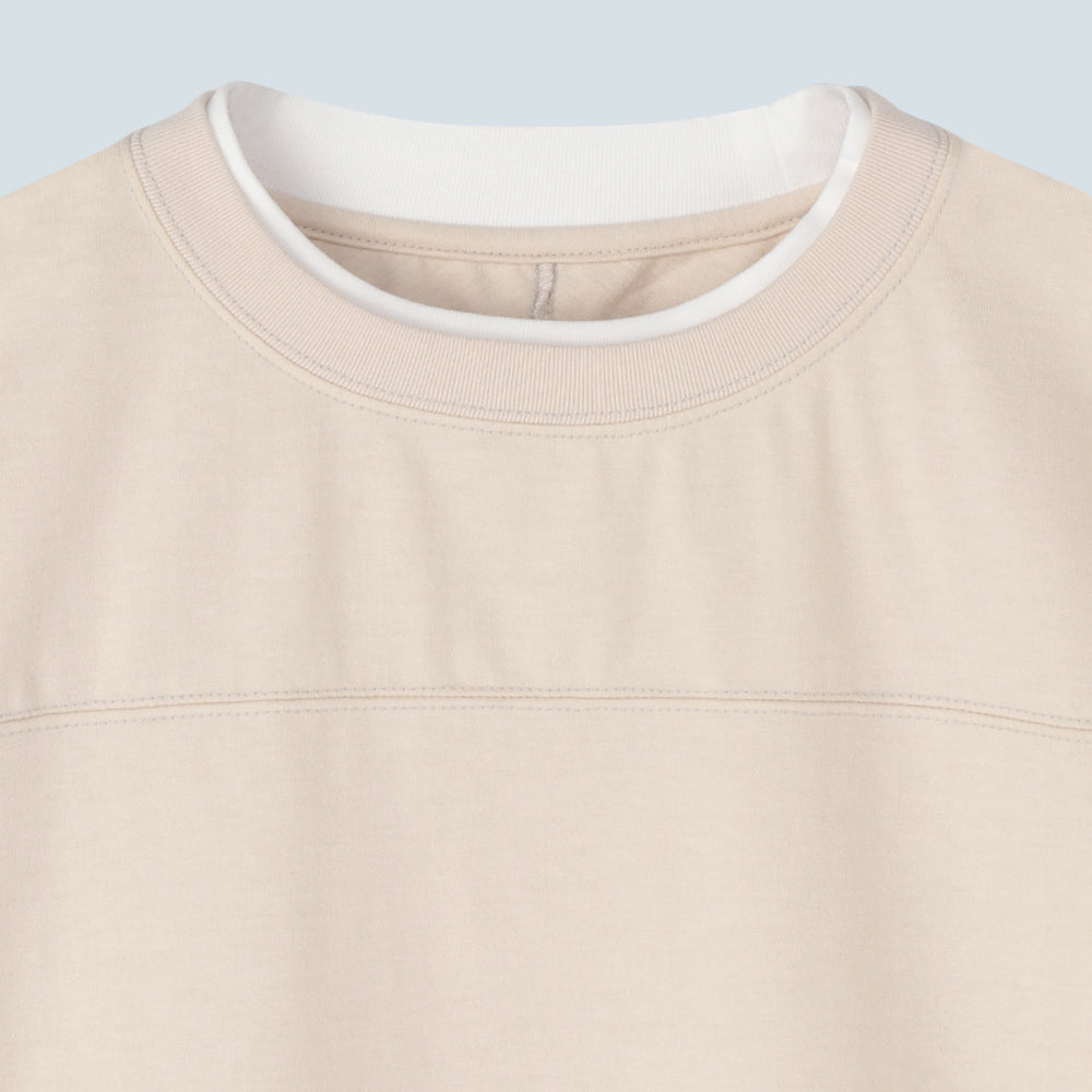 Double Collar Half Sleeve Tee