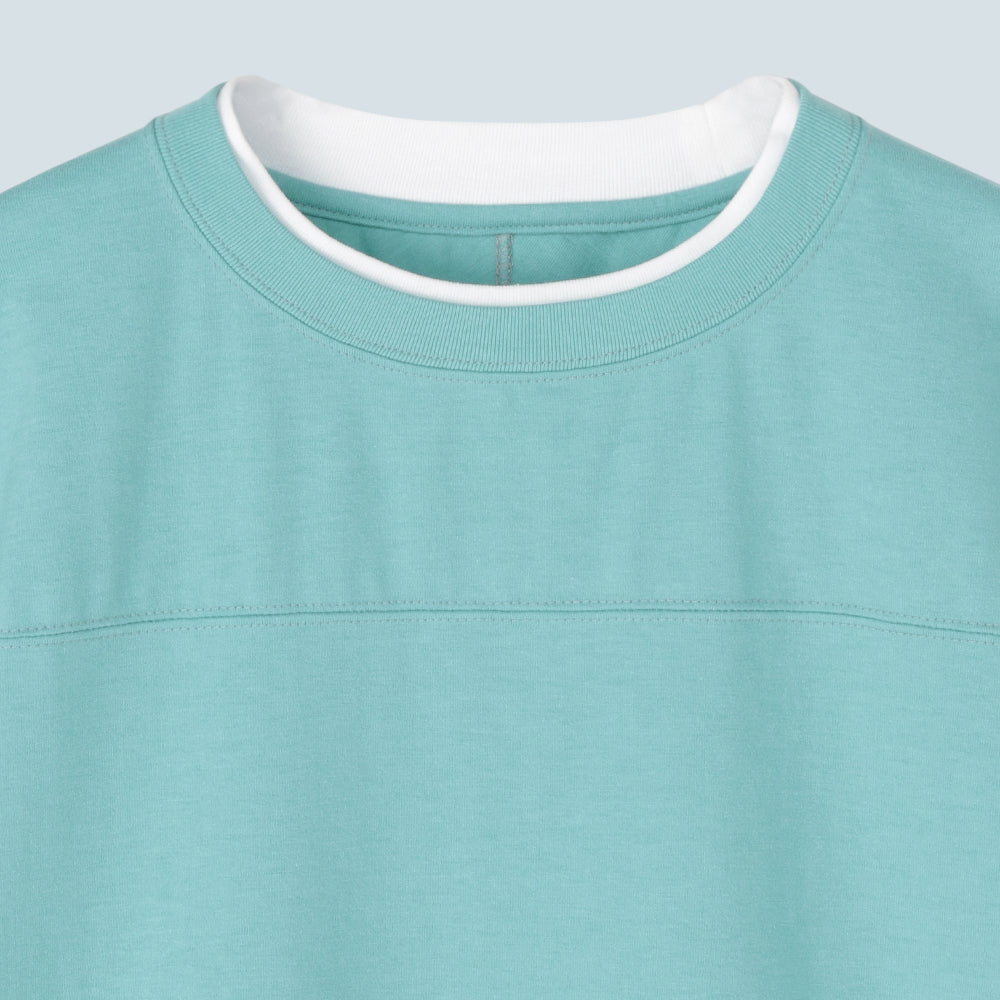 Double Collar Half Sleeve Tee