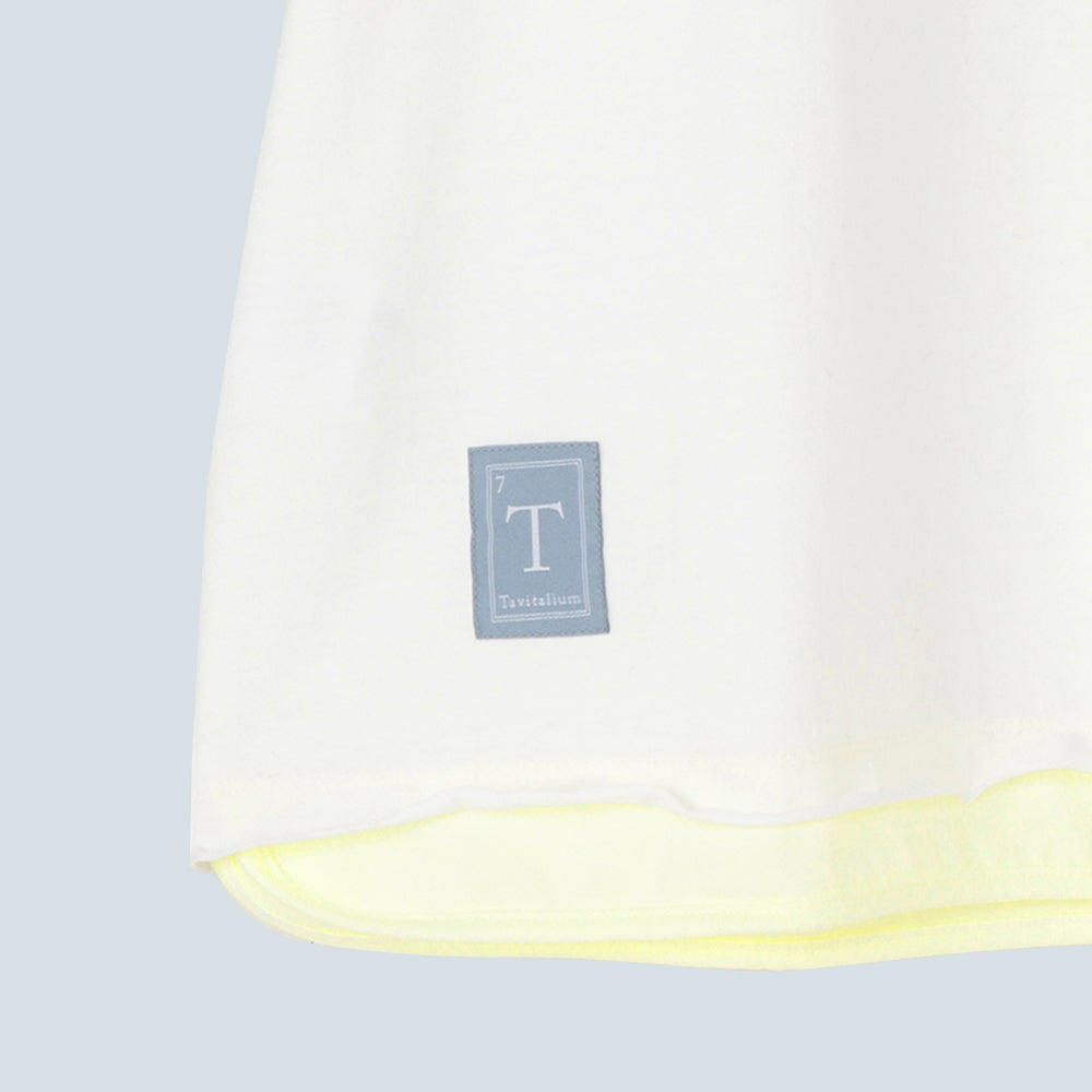 Double Collar Half Sleeve Tee