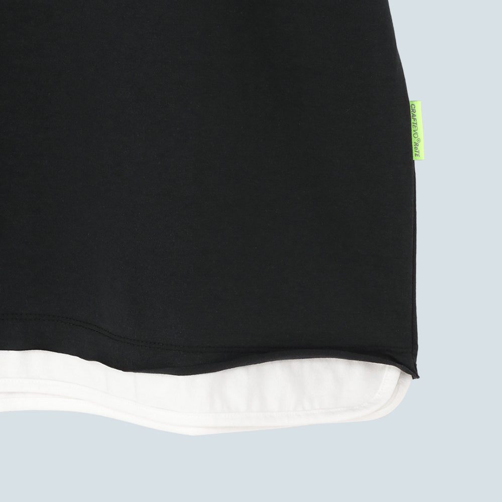 Double Collar Half Sleeve Tee