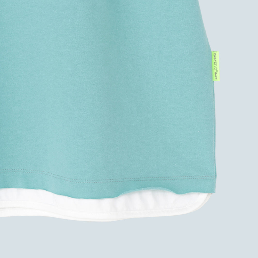 Double Collar Half Sleeve Tee