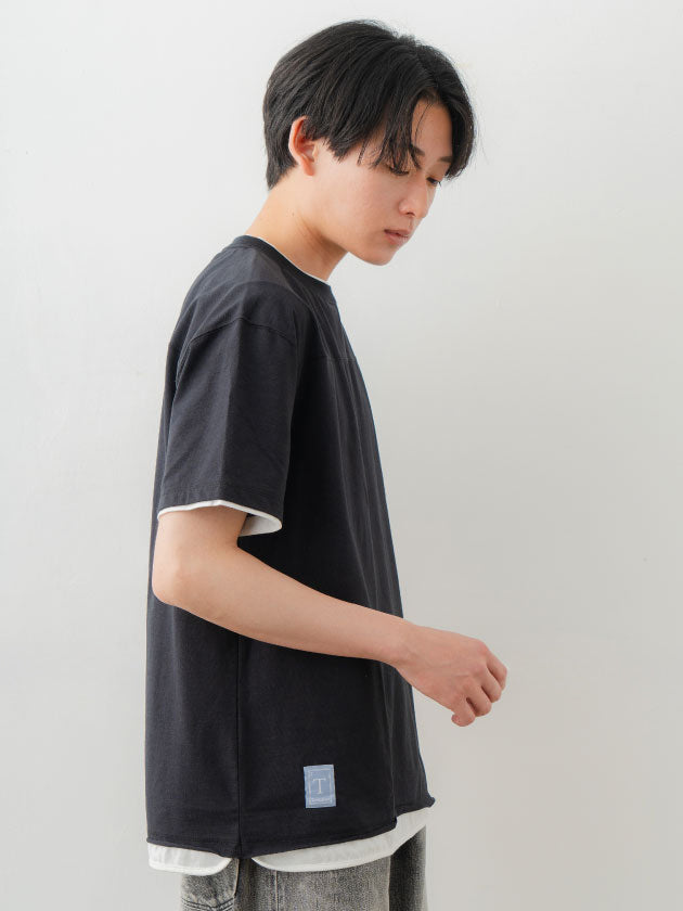 Double Collar Half Sleeve Tee