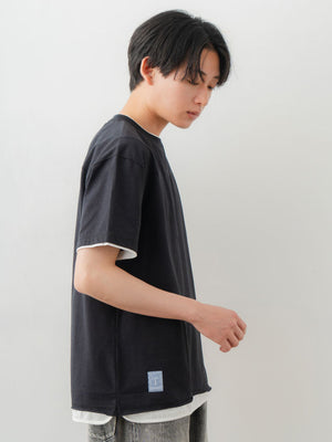 Double Collar Half Sleeve Tee