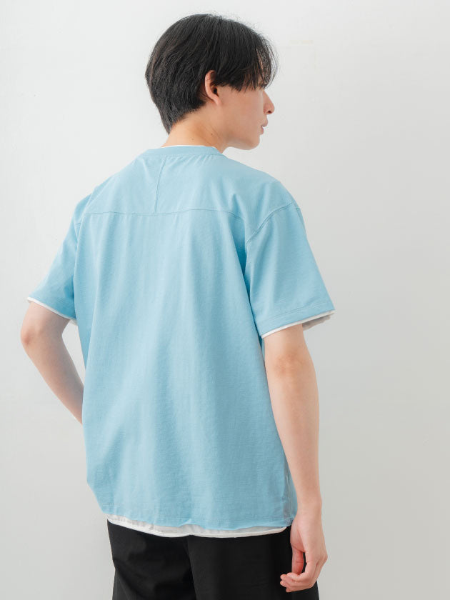 Double Collar Half Sleeve Tee