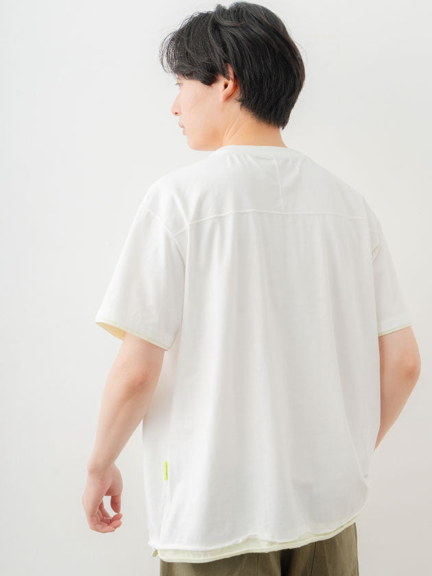 Double Collar Half Sleeve Tee