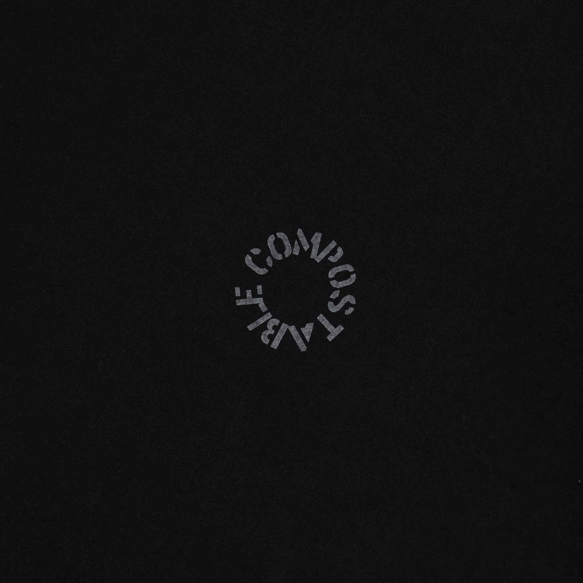 Mens Long Sleeve Print T - ROUND COMPOSTABLE TEE