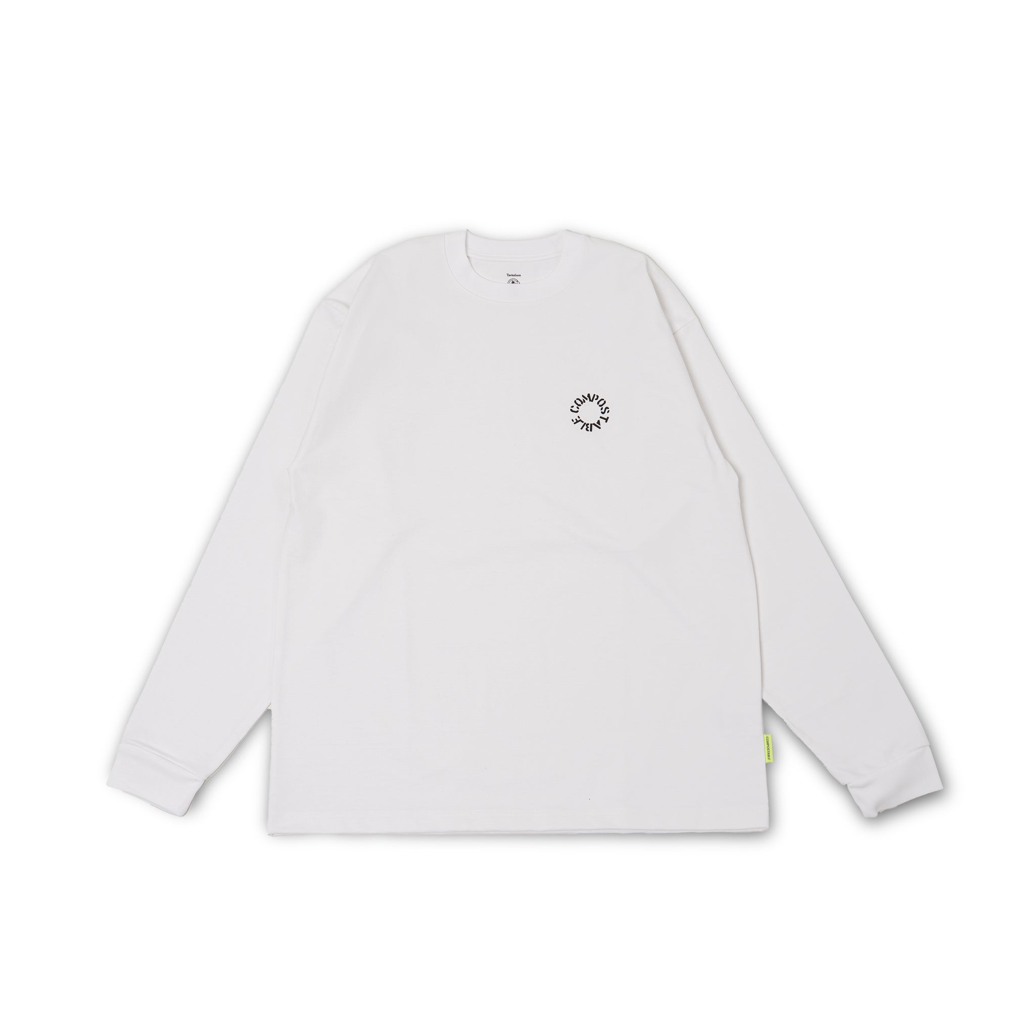 Mens Long Sleeve Print T - ROUND COMPOSTABLE TEE