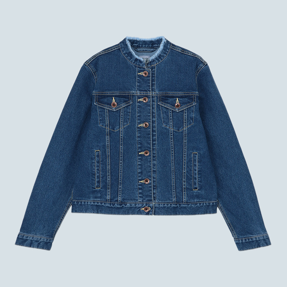 FRINGE | Stretch Denim Blouson