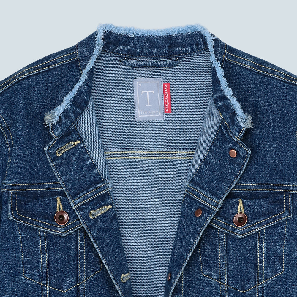 FRINGE | Stretch Denim Blouson