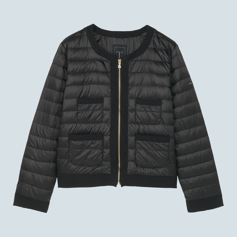 Recycled Down Jacket - No Collar