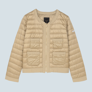 Recycled Down Jacket - No Collar