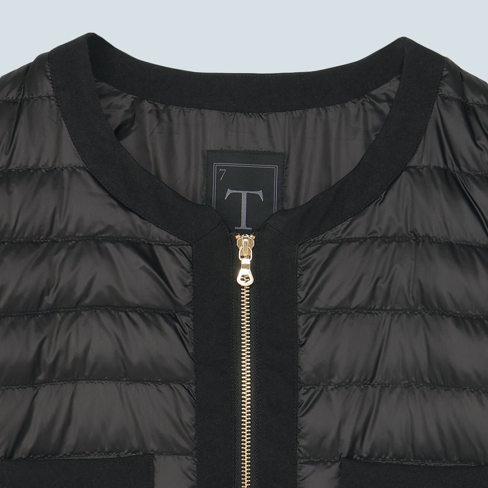 Recycled Down Jacket - No Collar