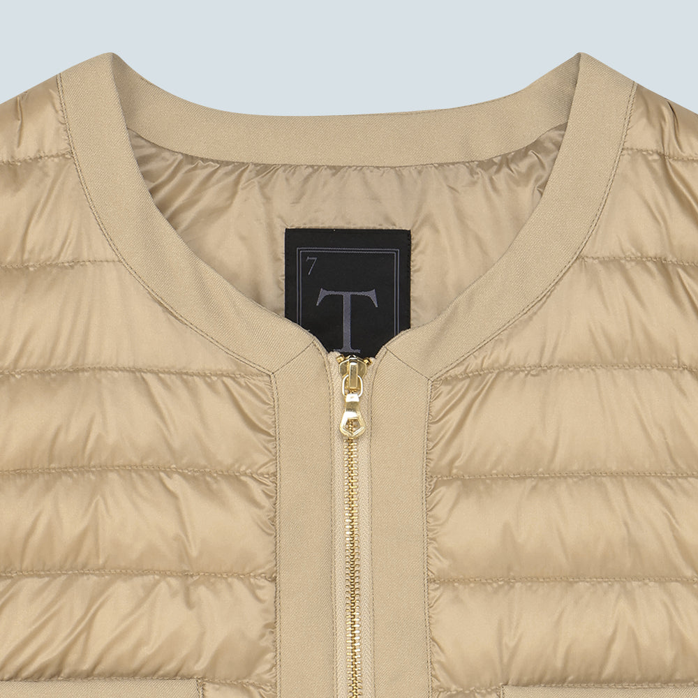 Recycled Down Jacket - No Collar