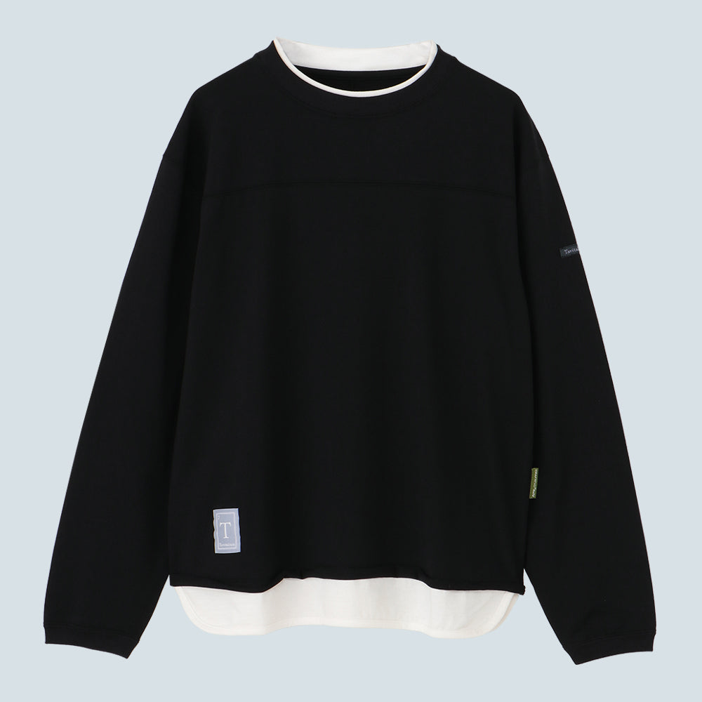 Double Collar Long Sleeve Tee
