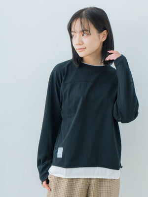 Double Collar Long Sleeve Tee