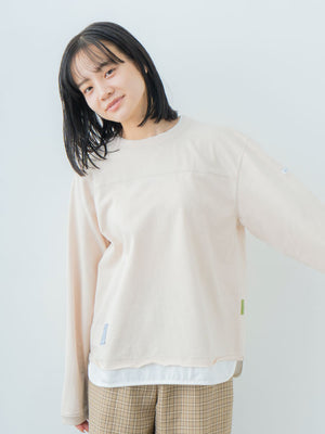 Double Collar Long Sleeve Tee