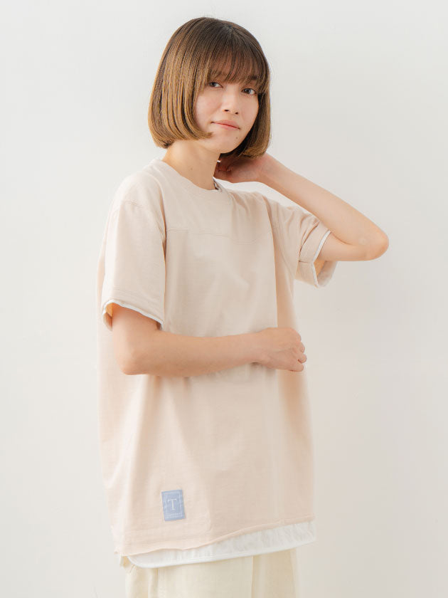 Double Collar Half Sleeve Tee
