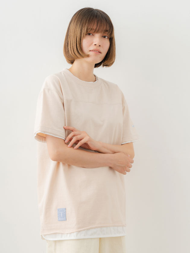 Double Collar Half Sleeve Tee