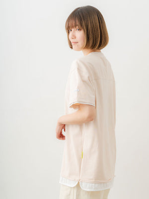 Double Collar Half Sleeve Tee