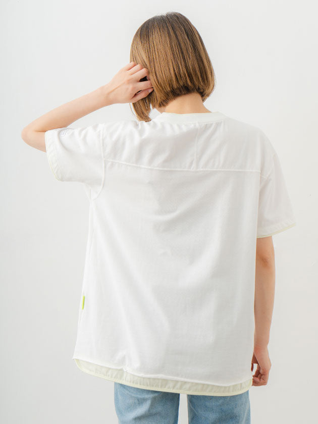 Double Collar Half Sleeve Tee