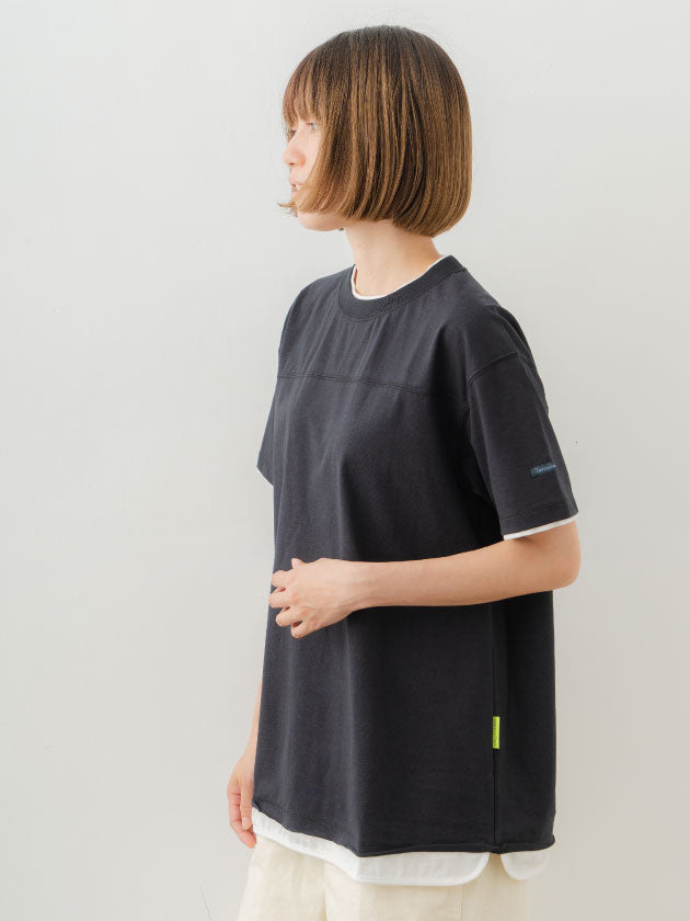 Double Collar Half Sleeve Tee