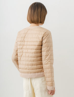 Recycled Down Jacket - No Collar