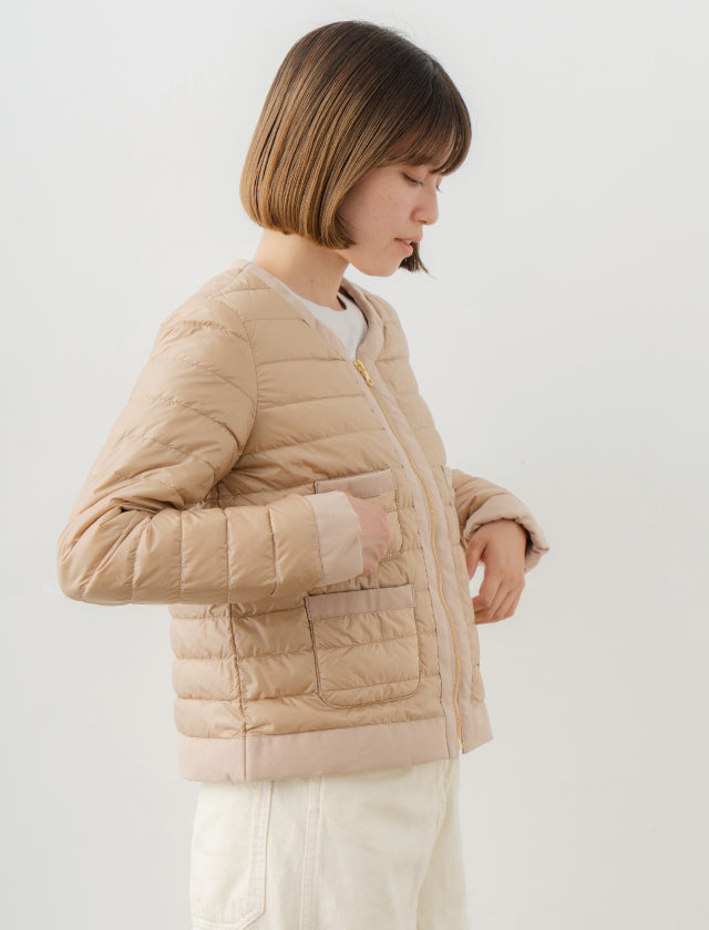 Recycled Down Jacket - No Collar