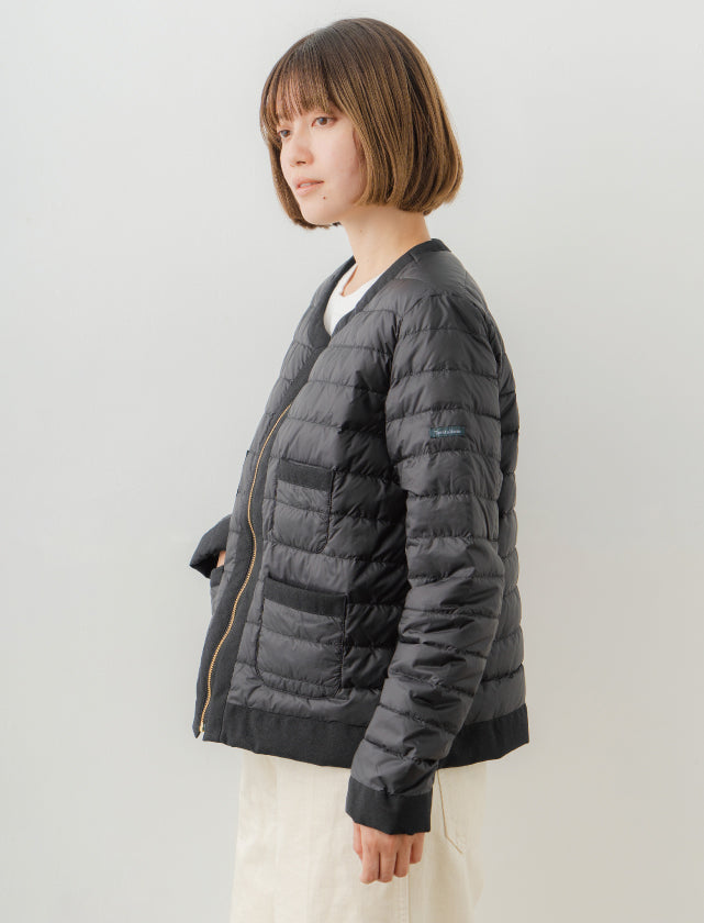 Recycled Down Jacket - No Collar