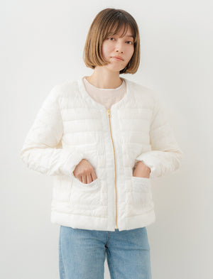 Recycled Down Jacket - No Collar