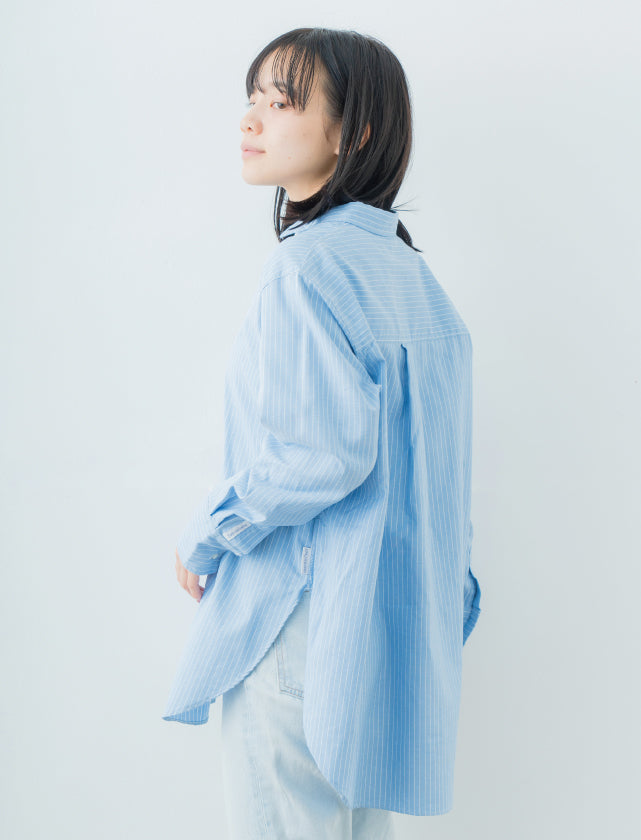 Oversize Stripe Shirt | 播州織® x CRAFTEVO ReTE®