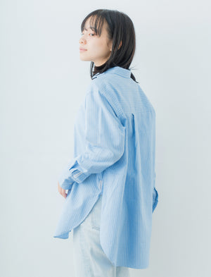 Oversize Stripe Shirt | 播州織® x CRAFTEVO ReTE®