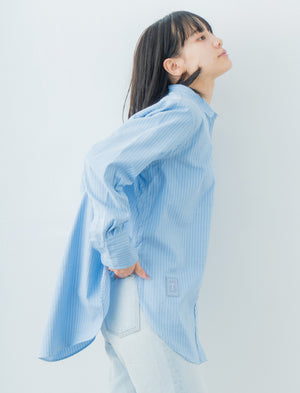 Oversize Stripe Shirt | 播州織® x CRAFTEVO ReTE®