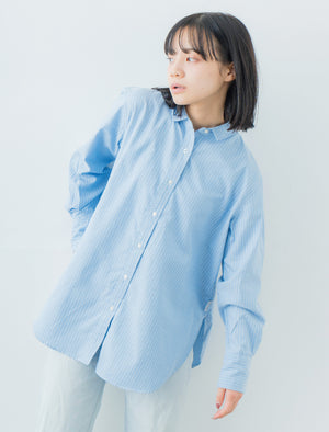 Oversize Stripe Shirt | 播州織® x CRAFTEVO ReTE®