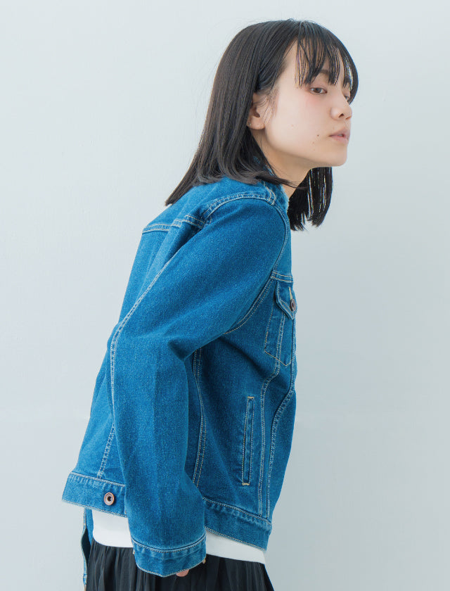 FRINGE | Stretch Denim Blouson