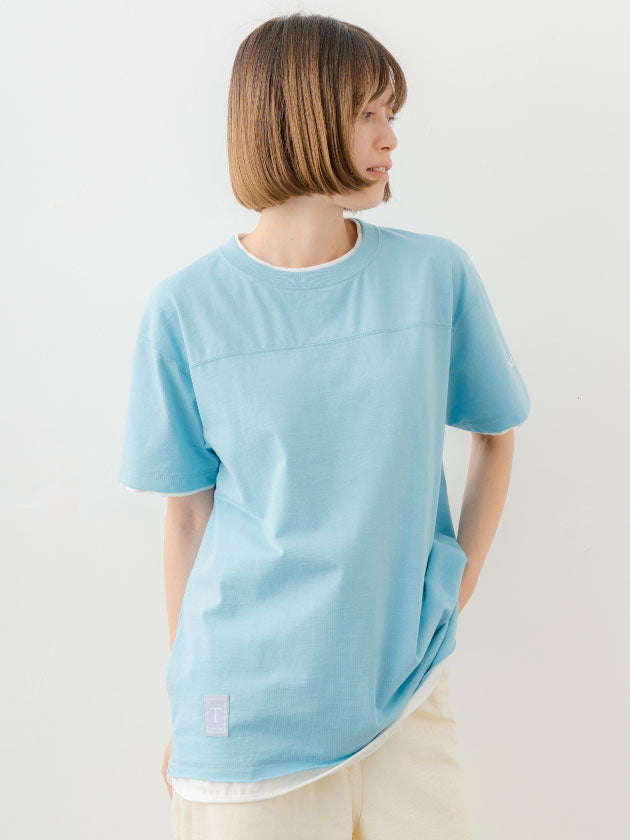 Double Collar Half Sleeve Tee
