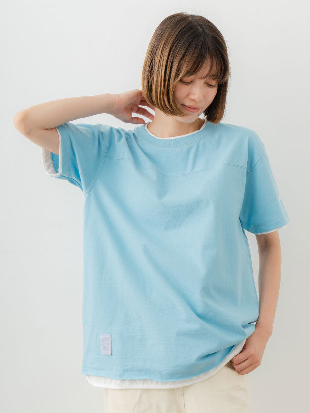 Double Collar Half Sleeve Tee