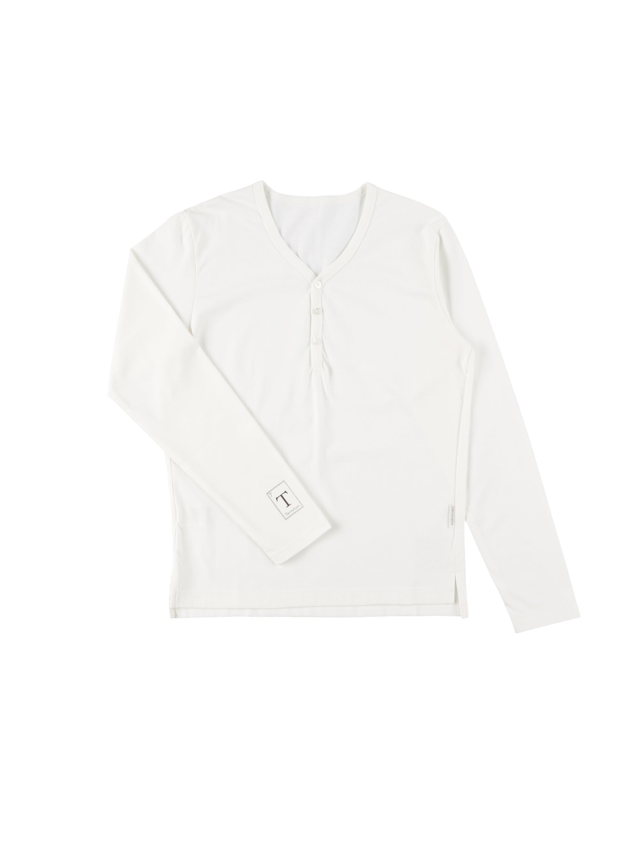 Long Sleeve Henley Neck Tee