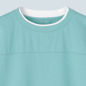 Double Collar Half Sleeve Tee