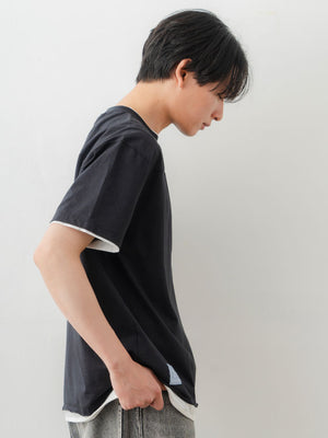 Double Collar Half Sleeve Tee