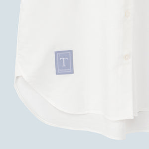 PREMIUM COTTON OXFORD | Short Sleeve Collarless Shirts