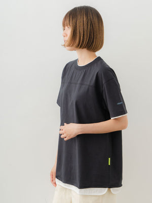 Double Collar Half Sleeve Tee